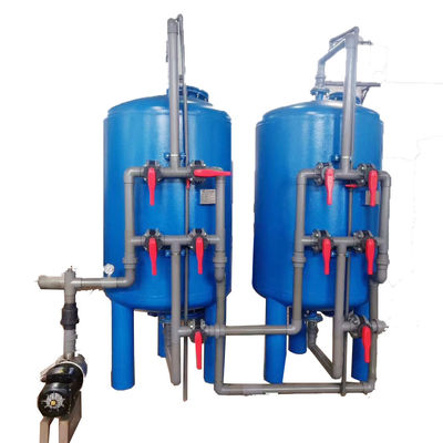 Bộ lọc cát thạch anh bằng thép carbon tự động Than hoạt tính Mangan cát nông