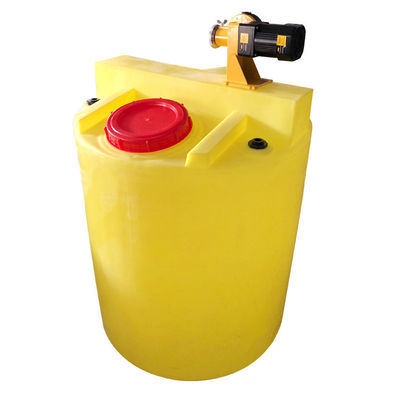Thùng trộn nhựa đáy phẳng 200L PE PAM Hòa tan nước thải Xử lý nước thải Liều lượng thuốc thử