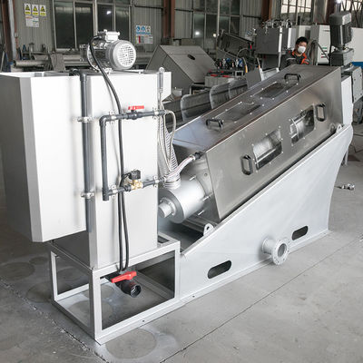 Máy khử nước bùn bằng thép không gỉ 304 Máy ép trục vít Công nghiệp tự động