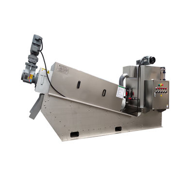 Máy khử nước bùn xoắn ốc 12m3 / H Thép không gỉ Than đá khử nước bùn