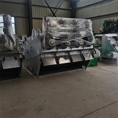 Máy ép trục vít bằng thép không gỉ Máy khử nước bùn Tích hợp dày