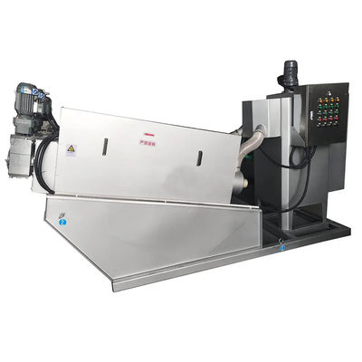 Máy ép trục vít bằng thép không gỉ Máy khử nước bùn Tích hợp dày