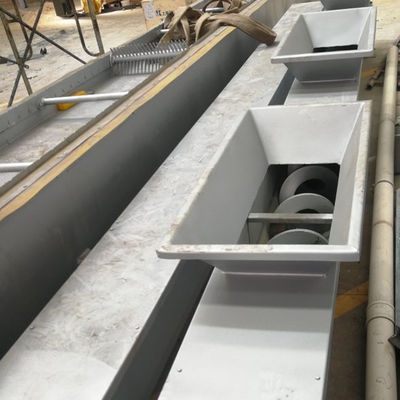 Băng tải trục vít xi măng SS hình chữ U không trục cho thức ăn chăn nuôi Vôi than nghiền thành bột