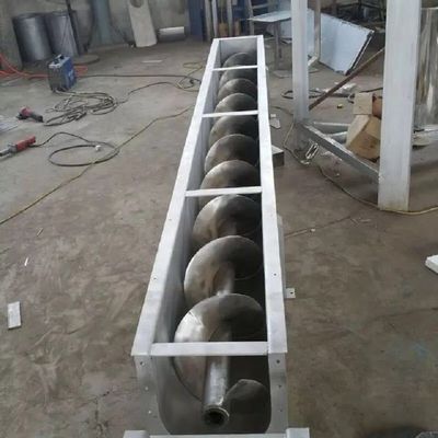 Băng tải trục vít đôi trục ngang bằng thép không gỉ 1000mm cho ngành than