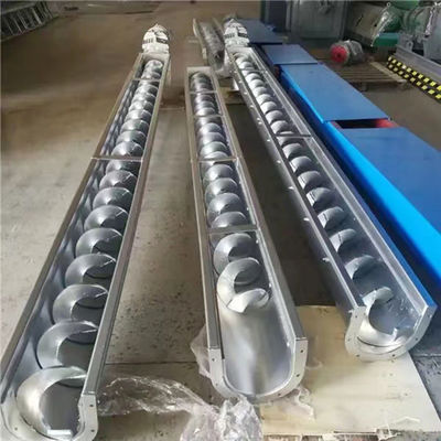 Băng tải trục vít bằng thép carbon có thể tùy chỉnh Máy cấp bột khô loại U Chiều dài 7m