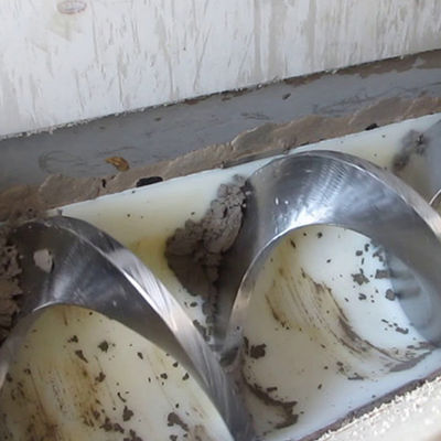 Băng tải trục vít nghiêng Ss di động 30t/H Băng tải trục vít bùn U Groove