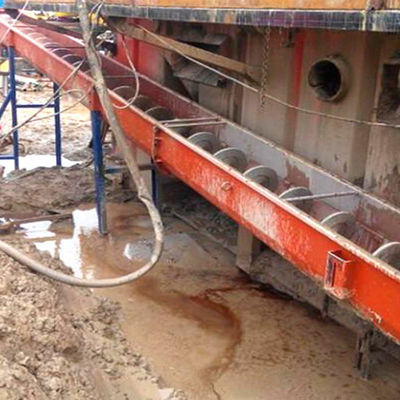 Băng tải trục vít nghiêng Ss di động 30t/H Băng tải trục vít bùn U Groove