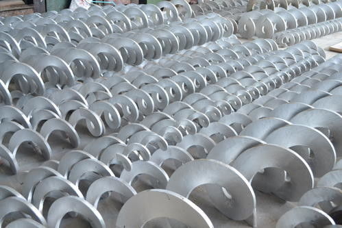 Băng tải trục vít đôi thoát nước thải thành phố, Băng tải trục vít khử nước 400mm