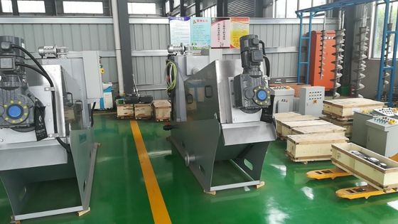 Máy khử nước bùn trục vít công nghiệp thực phẩm Thép không gỉ