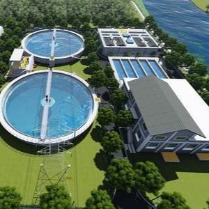 Máy tách nước cát bằng thép không gỉ với bể chứa bùn