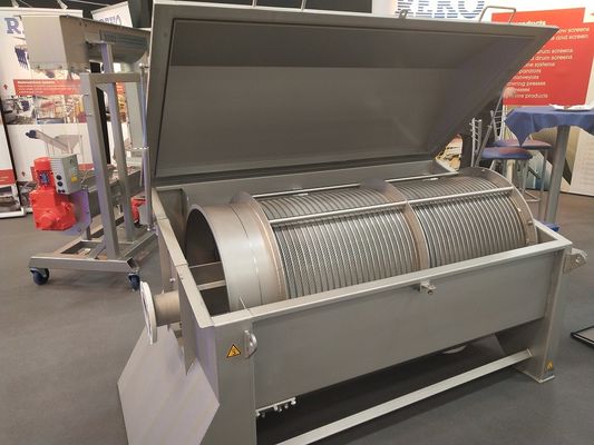 Thiết bị loại bỏ mảnh vụn mịn Drum Bộ lọc thực phẩm siêu nhỏ Cấp với hệ thống rửa ngược