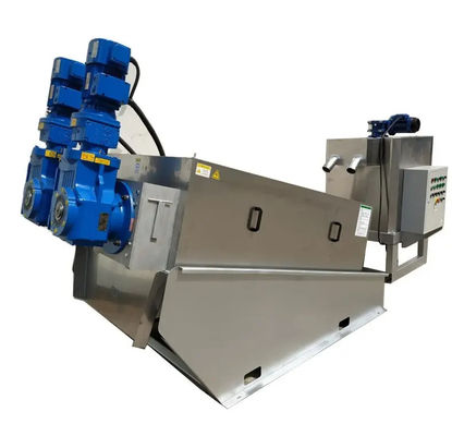 Hệ thống làm dày bùn tự làm sạch Máy ép khử nước bùn Volute