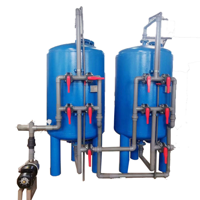 Bộ lọc cát thạch anh bằng thép carbon tự động Than hoạt tính Mangan cát nông