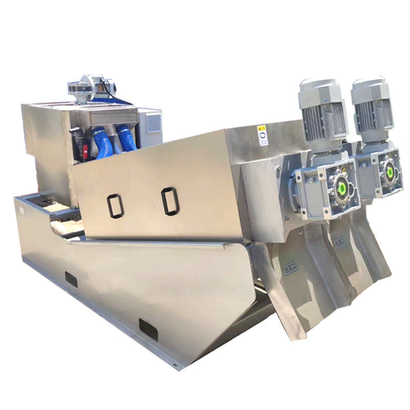 Máy tách chất lỏng rắn SS304 Máy khử nước bùn xoắn ốc Loại trục vít tự động