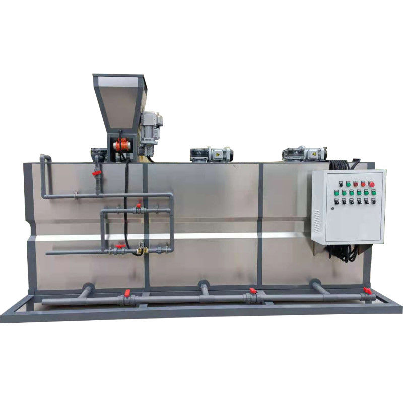 500L / H Ba hộp Tích hợp bột khô PAM Thiết bị định lượng tự động Xử lý nước thải