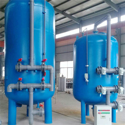 Bộ lọc cát thạch anh bằng thép carbon tự động Than hoạt tính Mangan cát nông