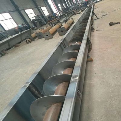 Băng tải trục vít bùn hình chữ U bằng thép carbon với trục