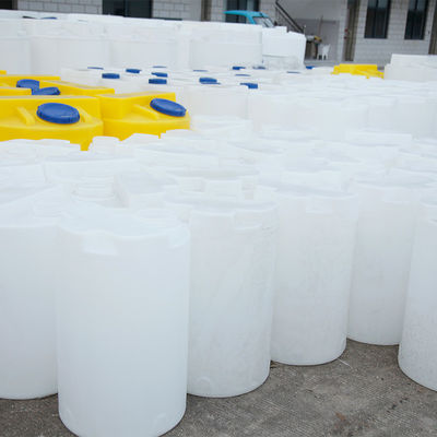 100L Đáy tròn PE Định lượng Thùng định lượng Pac / Pam Trộn chất thải hóa chất