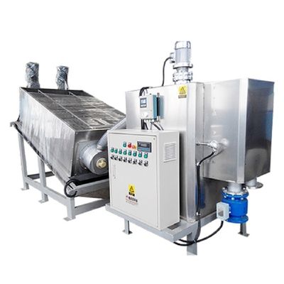 Máy khử nước bùn 10m3 / H Máy lọc cô đặc Máy ép tách chất lỏng rắn Máy xếp trục vít tích hợp