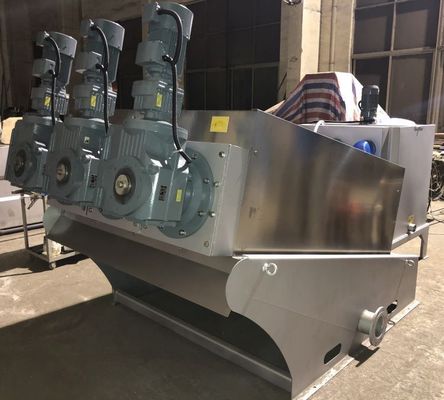 5m3 / H Máy xếp trục vít bằng thép không gỉ Nuôi trồng thủy sản Máy khử nước bùn xoắn ốc