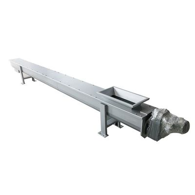 Thiết bị vận chuyển bùn hạt băng tải trục vít bằng thép cacbon nằm ngang 5t / h