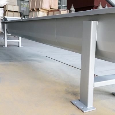 Thiết bị vận chuyển bùn hạt băng tải trục vít bằng thép cacbon nằm ngang 5t / h
