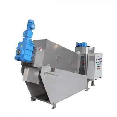 Máy tách nước bùn xoắn ốc 15m3 / H nhà máy thực phẩm thiết bị khử nước bùn