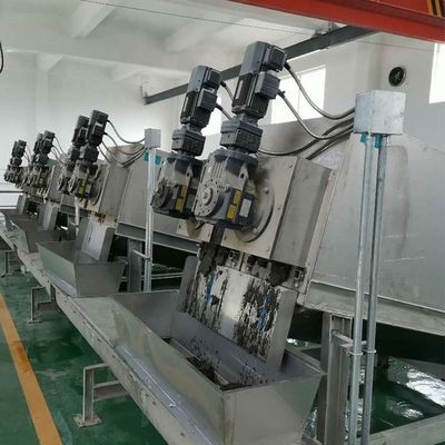 Máy tách nước bùn xoắn ốc 15m3 / H nhà máy thực phẩm thiết bị khử nước bùn