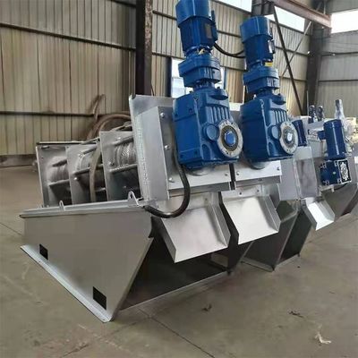 Máy tách nước bùn xoắn ốc 15m3 / H nhà máy thực phẩm thiết bị khử nước bùn