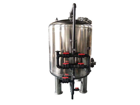 Bộ lọc than hoạt tính bằng thép không gỉ 304 Thiết bị xử lý nước thải Công nghiệp 2T / H