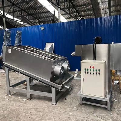 Máy khử nước bùn xoắn ốc 12m3 / H Thép không gỉ Than đá khử nước bùn