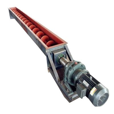 Băng tải trục vít bằng thép cacbon 2m3 / H Hệ thống băng tải xoắn ốc không trục có trục của than tro