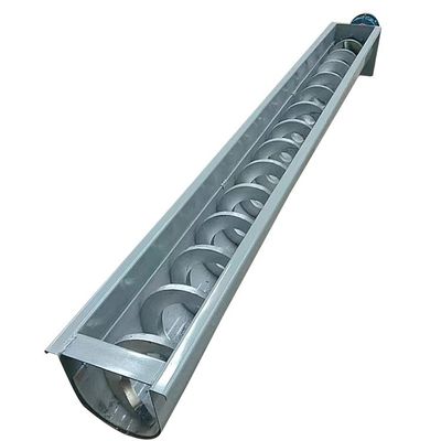 Băng tải trục vít bằng thép cacbon 2m3 / H Hệ thống băng tải xoắn ốc không trục có trục của than tro