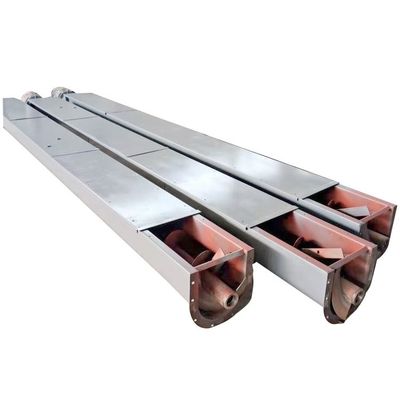 Băng tải trục vít bằng thép cacbon 2m3 / H Hệ thống băng tải xoắn ốc không trục có trục của than tro