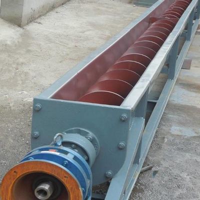 Băng tải trục vít bằng thép cacbon 2m3 / H Hệ thống băng tải xoắn ốc không trục có trục của than tro