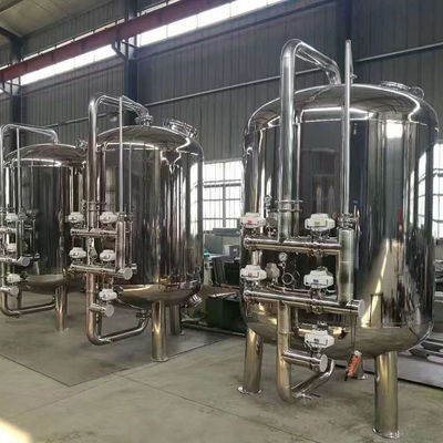 Bộ lọc than hoạt tính bằng thép cacbon 30m3 / H Bộ lọc nước ngầm Cát nông Bộ lọc đa phương tiện