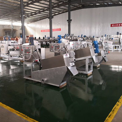 Máy ép bùn trục vít 50m3 / H cho nhà máy hóa chất