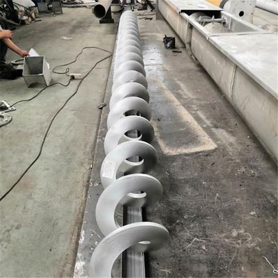 Băng tải trục vít bùn bằng thép cacbon Bột khô Vận chuyển xoắn ốc công nghiệp