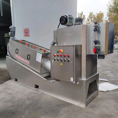 Máy ép bùn trục vít phân chuồng lợn và gà được tích hợp