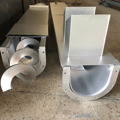 Băng tải trục vít trục vít bằng thép Mangan Băng tải xoắn ốc không trục cho bột cát khô