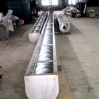 Băng tải trục vít hình chữ U không trục cho bê tông tro bùn hạt vữa