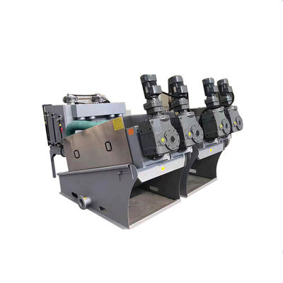 Máy khử nước bùn Volute công nghiệp Nước thải Trang trại Xử lý nước thải phân