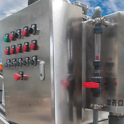 Máy ép bùn loại xoắn ốc Máy khử nước bùn SS 304 Vật liệu