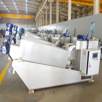 Máy ép trục vít Thiết bị khử nước bùn nhà máy hóa chất hoàn toàn tự động