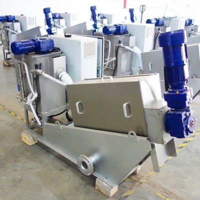 Máy ép trục vít Thiết bị khử nước bùn nhà máy hóa chất hoàn toàn tự động