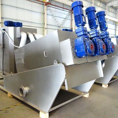 Máy ép trục vít Thiết bị khử nước bùn nhà máy hóa chất hoàn toàn tự động