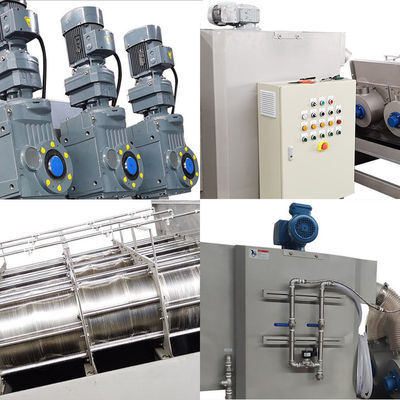 Máy ép bùn trục vít xếp chồng di động Máy ép trục vít tự động