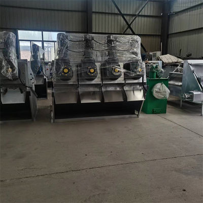 Máy ép trục vít bằng thép không gỉ Máy khử nước bùn Tích hợp dày