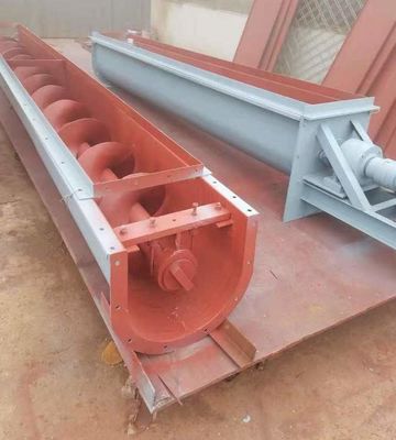 Băng tải trục vít dạng viên không trục bằng thép không gỉ Máy khoan xoắn ốc xi măng