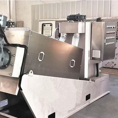 Máy khử nước bùn xoắn ốc SS304 tự động Tỷ lệ mất nước cao